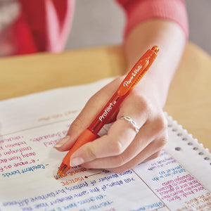 Paper Mate Profile Retractable Ballpoint Pens, Bold (1.4mm), Red, 12 Count,