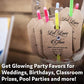 Partysticks 100 Pack 8 Inch Glow Sticks Neon Party Favors Bracelets Necklaces with Connectors