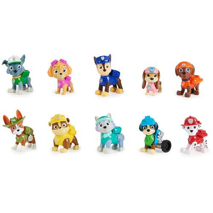 Paw Patrol 10th Anniversary Gift Pack Set of 10 Collectible Action Figures All Paws on Deck Toy Set for Kids Ages 3 Plus