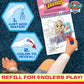 Horizon Group Paw Patrol Aqua Art Water Reveal Activity Book 4 Reusable Pages with Pen Toddler Travel Toy