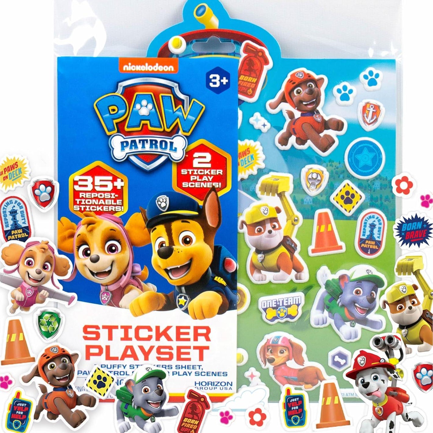 Horizon Group Paw Patrol Puffy Sticker Playset, 1 Pack, Reusable Sticker Book for Kids, Nickelodeon Licensed Toy
