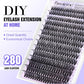 Pawotence Pawotence Lash Clusters 40D 280pcs Cluster Eyelash Extensions 9-16mm Mix Eyelash Clusters Lash Extension Individual Lashes For Self Application (40D, 0.07D, 9-16mm)