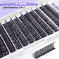 Pawotence Pawotence Lash Clusters 40D 280pcs Cluster Eyelash Extensions 9-16mm Mix Eyelash Clusters Lash Extension Individual Lashes For Self Application (40D, 0.07D, 9-16mm)