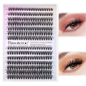 Pawotence Pawotence Lash Clusters 280pcs Individual Lashes 30D 40D Cluster Eyelash Extensions 9-16mm Eyelash Clusters Lash Extensions For Self Application (30D&40D, 0.07D, 9-16mm)