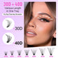 Pawotence Pawotence Lash Extension Kit DIY 280pcs Lash Clusters Eyelash Extension Kit, 9-16mm 30D 40D Individual Lashes Kit With Lash Bond And Seal, Lash Tweezers For Self Use (30D&40D, 0.07D, 9-16mm, Kit)