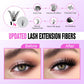 Pawotence Pawotence Lash Extension Kit DIY 280pcs Lash Clusters Eyelash Extension Kit, 9-16mm 30D 40D Individual Lashes Kit With Lash Bond And Seal, Lash Tweezers For Self Use (30D&40D, 0.07D, 9-16mm, Kit)