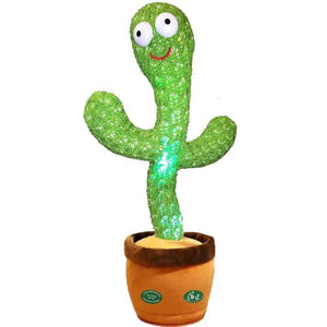 Pbooo Dancing & Talking Cactus Toy, Mimicking Singing LED Toy with 120 Songs, Baby Gift