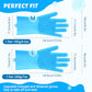 Pecute Pet Grooming Gloves Silicone with Five Finger Design for Bathing Massaging Dogs Cats Blue
