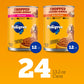 Pedigree Chopped Wet Dog Food 24 Cans 13.2 oz Chicken and Beef Variety Pack in Meaty Gravy