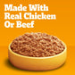 Pedigree Chopped Wet Dog Food 24 Cans 13.2 oz Chicken and Beef Variety Pack in Meaty Gravy