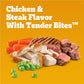 Pedigree Tender Bites Small Dogs Adult Dry Dog Food Chicken and Steak Flavor 3.5 lb Bag