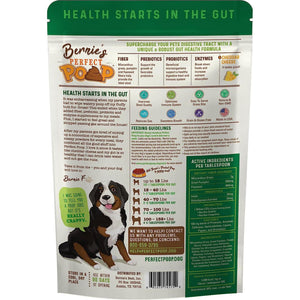 Bernie's Best Perfect Poop Digestive Health Supplement for Dogs Fiber Prebiotics Probiotics Cheddar 12.8 oz