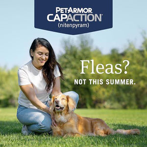 PetArmor CapAction Oral Flea Treatment for Dogs Over 25 lbs, 6 Fast-Acting Tablets