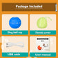 PetDroid Motion Activated Dog Ball Blue Rechargeable Durable Toy for Small to Large Dogs 2025 Model