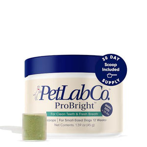PetLab Co ProBright Dental Powder for Dogs Breath Freshener and Tartar Control for Small Breeds