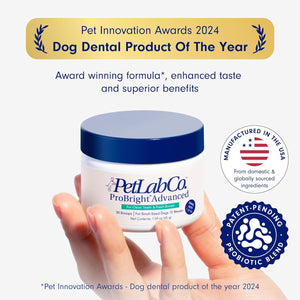 PetLab Co ProBright Dental Powder for Dogs, Advanced Formula for Tartar & Breath, Small Dog Supplement