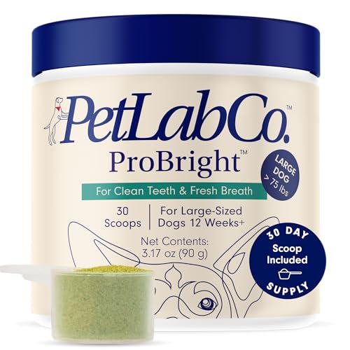 PetLab Co ProBright Dental Powder, 1?Pc, Teeth Cleaning & Breath Freshening for Large Dogs, Easy Application