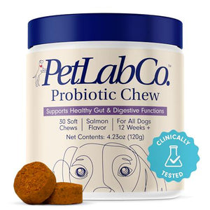 PetLab Co Dog Probiotics, 30 Soft Chews, Salmon Flavor, Digestive & Allergy Support Supplement