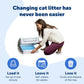 PetSafe ScoopFree Lavender Crystal Cat Litter 4.3 lb Refill Tray Pack of 3 Long Lasting Odor Control Disposable Trays with Lid