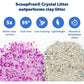 PetSafe ScoopFree Crystal Cat Litter and Tray Refill Pack of 6 Lavender Scent 4.3 lb Each with Lid