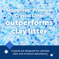 PetSafe ScoopFree Crystal Cat Litter 8.6 lb Total 2 Bags of 4.3 lb Low Tracking Non Clumping Blue