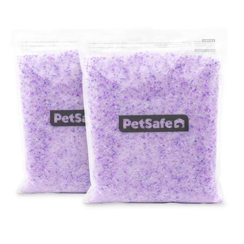 PetSafe ScoopFree Crystal Cat Litter, Lavender Scent, Low Dust, 8.6 lb Total (Two 4.3 lb Bags)