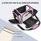 Pet Carrier For Small Medium Cats Dogs Puppies Up To 15 Lbs, TSA Airline Approved, Soft Sided, Collapsible Travel - Pink,