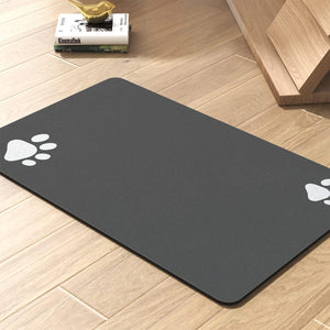Pet Feeding Mat for Dogs Absorbent Quick Dry Food and Water Bowl Mat No Stains Anti Mess Pet Accessory for Messy Drinkers