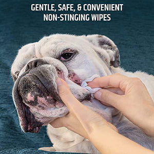 Pet MD Topical Wipes for Dogs & Cats, 50 Ct, Aloe Cleansing Wipes, for Ears, Skin Folds, & Paws