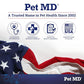 Pet MD Topical Wipes for Dogs & Cats, 50 Ct, Aloe Cleansing Wipes, for Ears, Skin Folds, & Paws