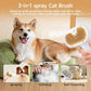 Jicoot 3 in 1 Pet Steam Brush for Cats and Dogs Hair Remover Comb Waterless Shampoo Spray Brush