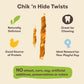 Pet 'n Shape Chik 'n Hide Twists 16 oz Chicken Wrapped Rawhide Natural Dog Treats for Small Dogs