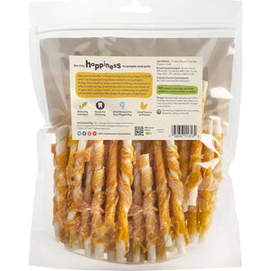 Pet 'n Shape Chik 'n Hide Twists 16 oz Chicken Wrapped Rawhide Natural Dog Treats for Small Dogs