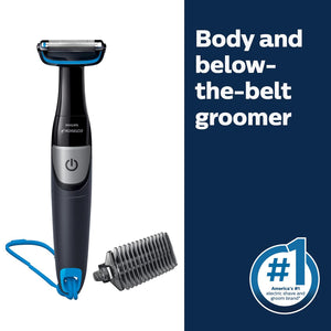 Philips Norelco Bodygroom 1100, 1 Pc, BG1026/60, Showerproof Trimmer for Body Hair, Battery Operated