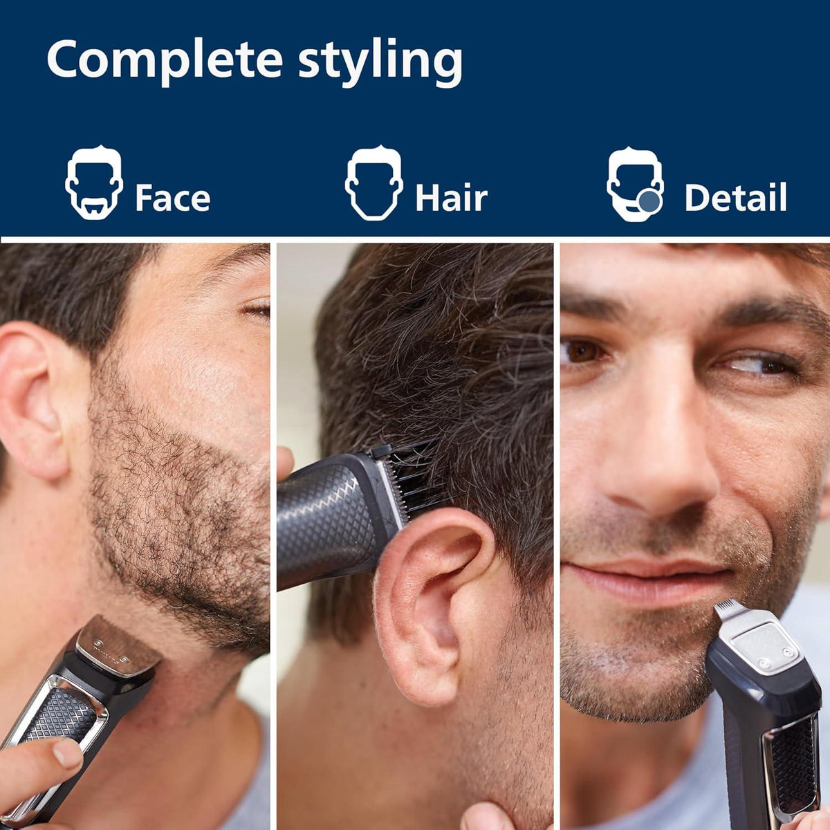 Philips Norelco Philips Norelco Multi Groomer All-in-One Trimmer Series 3000-13 Piece Mens Grooming Kit For Beard, Face, Nose, Ear Hair Trimmer And Hair Clipper - NO Blade Oil Needed, MG3740/40