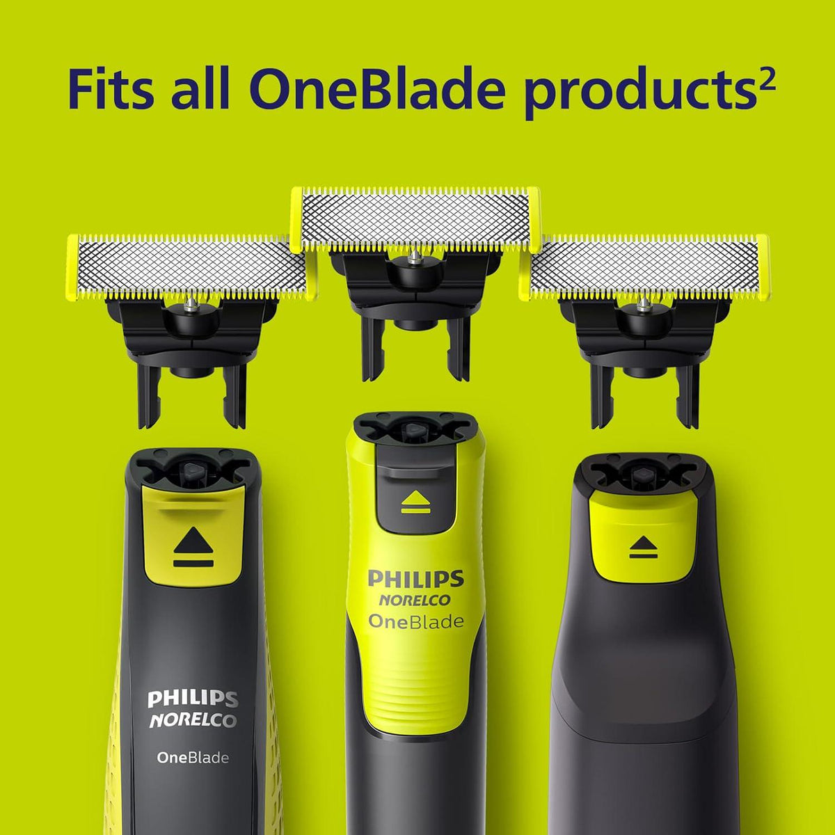 Philips Norelco Philips Norelco OneBlade 360 Replacement Blades, For OneBlade Electric Shaver And Trimmer, Durable Stainless Steel, Trim, Edge And Shave, 2 Pack, QP420/80