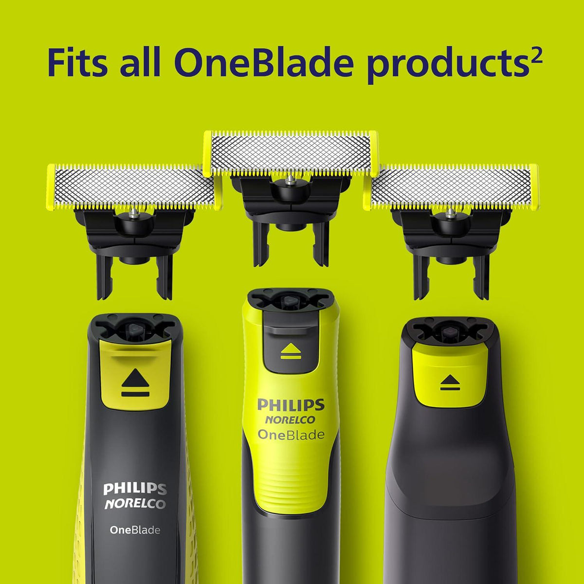 Philips Norelco Philips Norelco OneBlade 360 Blades, Genuine Replacement Blades For OneBlade Electric Shaver And Trimmer, 4 Pack, QP440/80