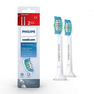 Philips Sonicare Brush Heads, 2 Pc, White, Genuine Simply Clean HX6012/04, Fits Sonicare Handles, Soft Bristles