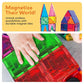 PicassoTiles 100 Pcs Magnet Tiles Set, Educational STEM 3D Building Blocks for Kids' Creative Play