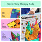 PicassoTiles 100 Pcs Magnet Tiles Set, Educational STEM 3D Building Blocks for Kids' Creative Play