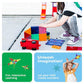 PicassoTiles Magnetic Building Blocks 60 Piece Set Clear 3D Construction Playset for Creative Learning Fun