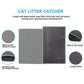 Pieviev Cat Litter Mat Grey 24x15 Inch Waterproof Double Layer Mat for Trapping Litter and Urine