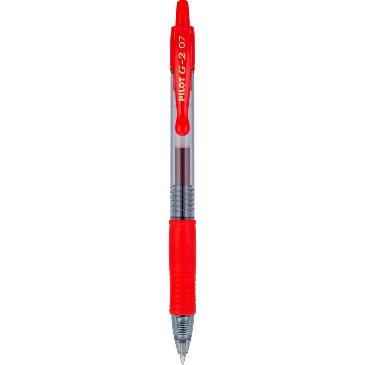 Pilot, G2 Premium Gel Roller Pens, Fine Point 0.7 Mm, Red, Pack Of 4,
