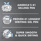 Pilot, G2 Premium Gel Roller Pens, Fine Point 0.7 Mm, Red, Pack Of 4,
