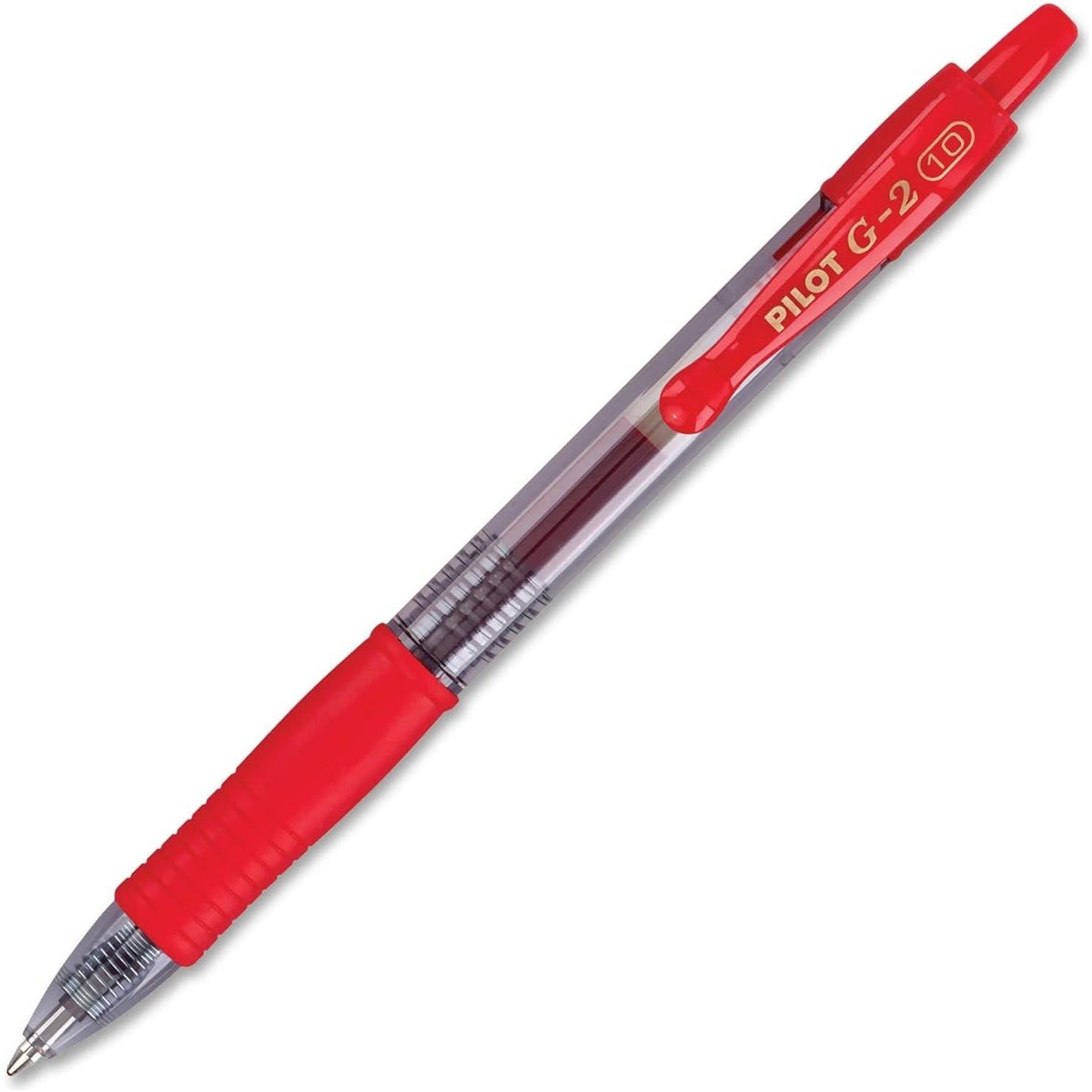 Pilot, G2 Premium Gel Roller Pens, Bold Point 1 Mm, Pack Of 12, Red,