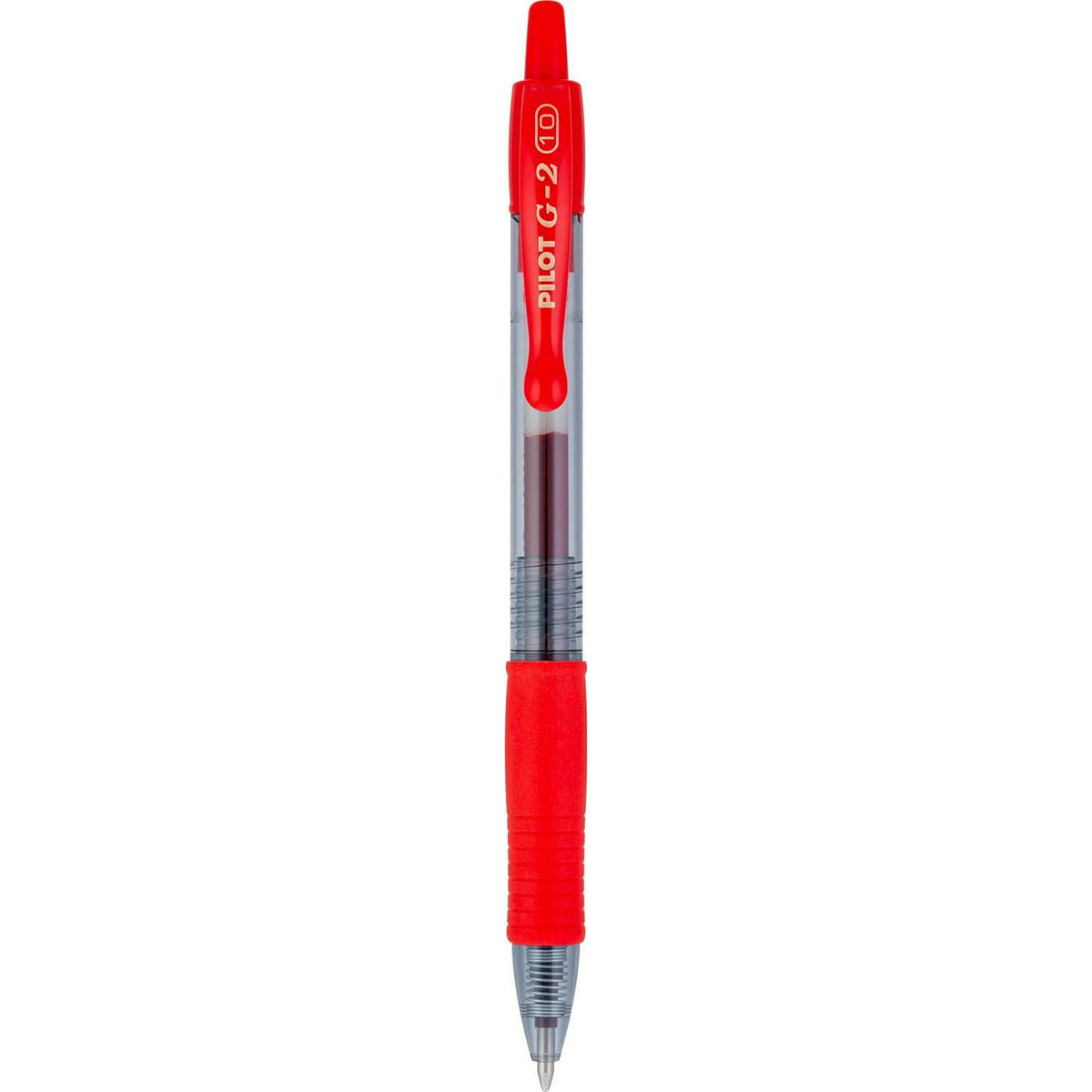Pilot, G2 Premium Gel Roller Pens, Bold Point 1 Mm, Pack Of 12, Red,