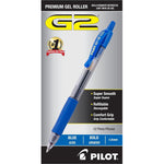 Pilot, G2 Premium Gel Roller Pens, Bold Point 1 Mm, Pack Of 12, Blue,