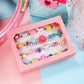 Pinksheep Adjustable Pretend Play Rings Set for Girls 24 Lovely Jewel Rings with Storage Box