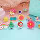 Pinksheep Adjustable Pretend Play Rings Set for Girls 24 Lovely Jewel Rings with Storage Box