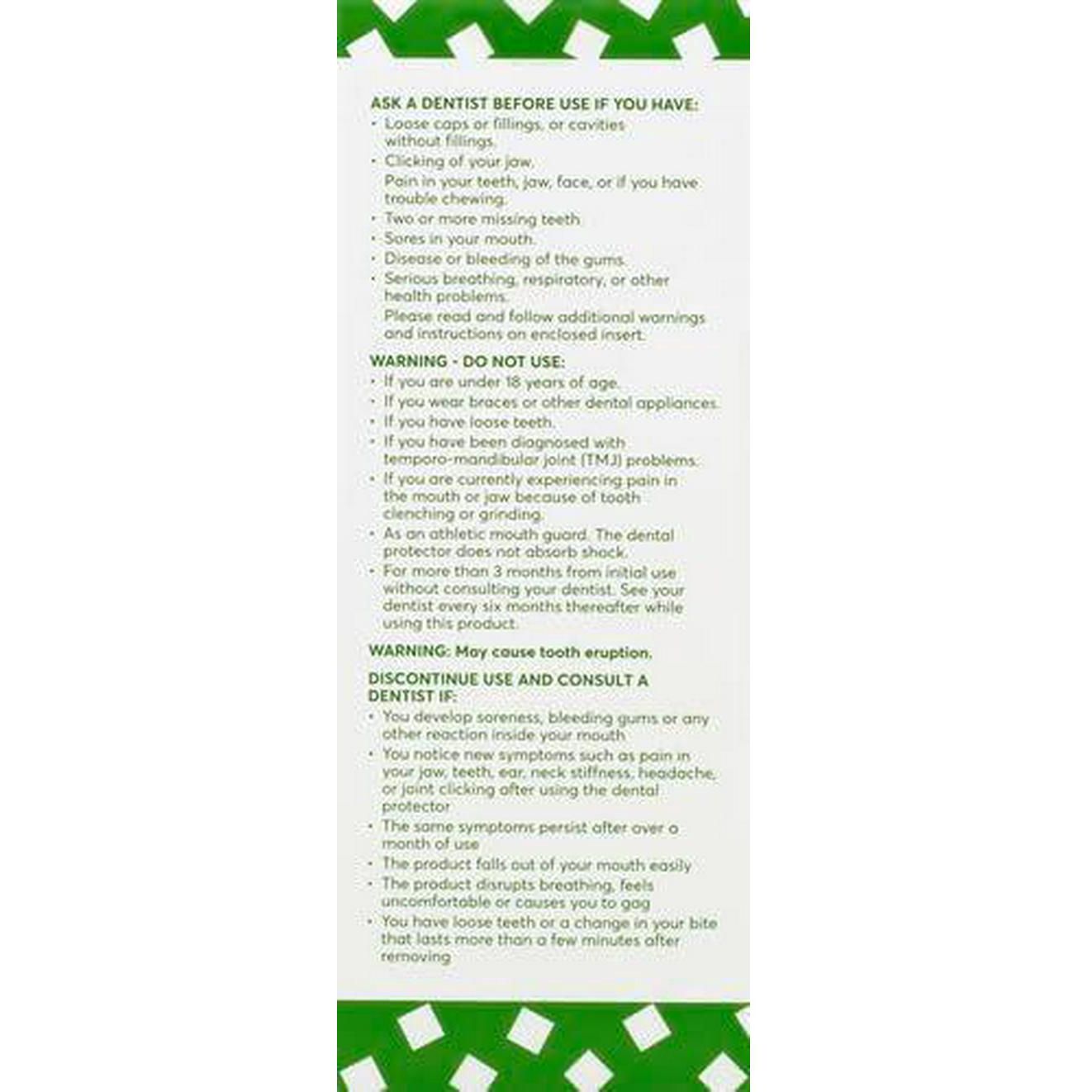 Plackers Grind No More Night Guard, Nighttime Protection For Teeth, Sleep Well, BPA Free, Ready To Wear, Disposable, One Size Fits All, 10 Count,